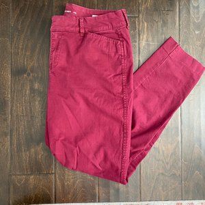 Old Navy Pixie Chino Pant Size 8 Maroon